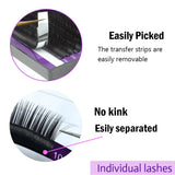 NAGARAKU 50cases bulk purple one length mink eyelash