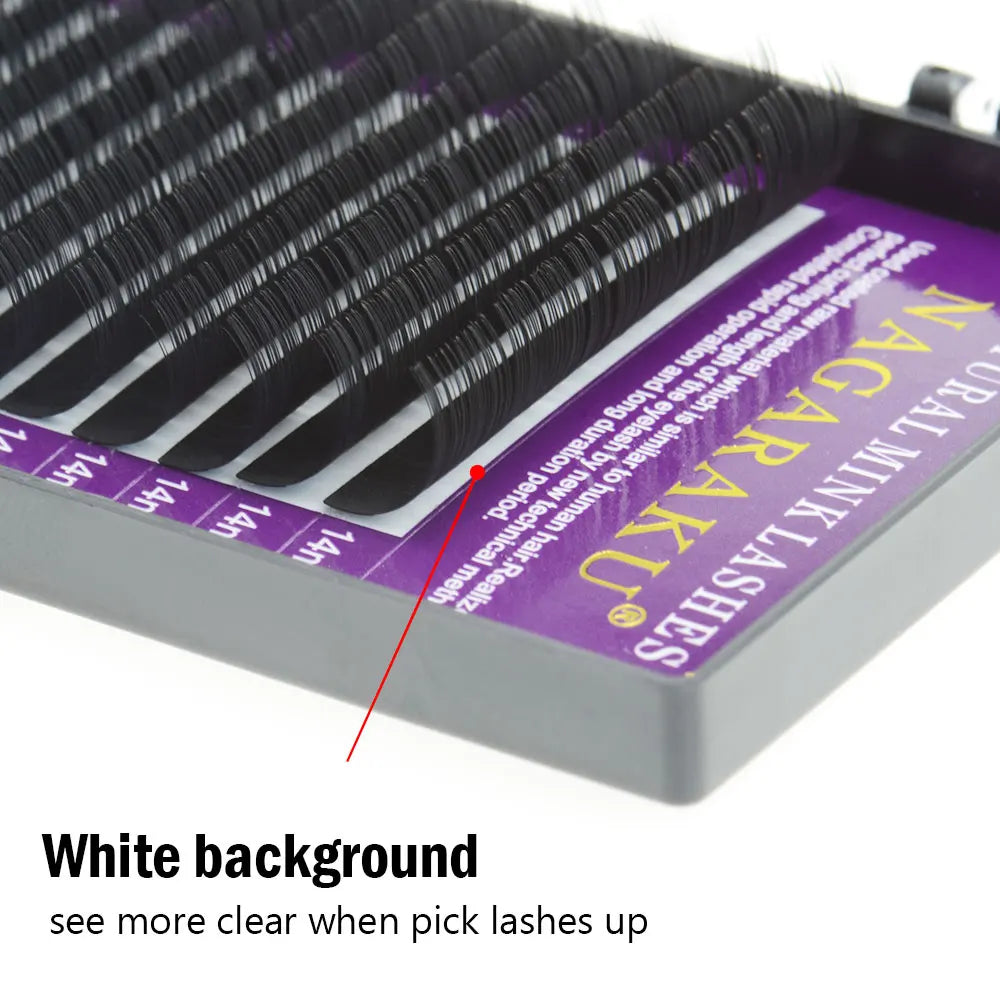 NAGARAKU 50cases bulk purple one length mink eyelash