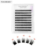 NAGARAKU DIY Cluster Eyelash Extension Dovetail Segmented Lashes