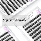 NAGARAKU DIY Cluster Eyelash Extension Dovetail Segmented Lashes