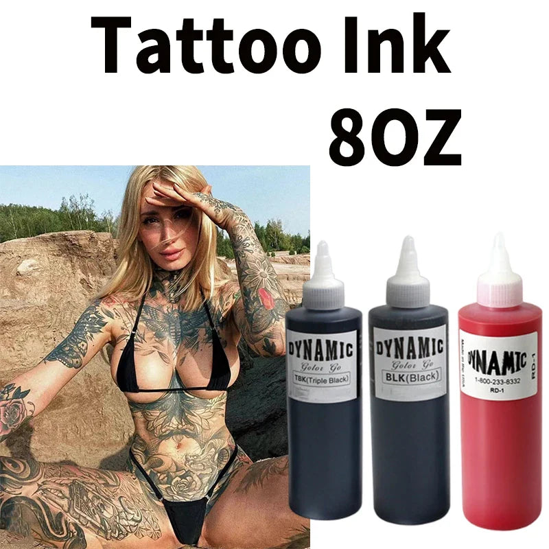 NEW Dynamic 8 color 240ml Tattoo Ink Permanent