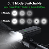 NEWBOLER Bicycle Light Front 4800Lumen Bike Light 10000mAh