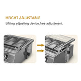 NG/LPG BBQ Grill 6 Infrared Burners Smokeless Stainless