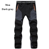 NUONEKO Men Winter Fleece Trekking Pants Outdoor Nature