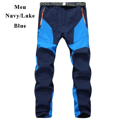 NUONEKO Men Winter Fleece Trekking Pants Outdoor Nature