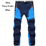 NUONEKO Men Winter Fleece Trekking Pants Outdoor Nature