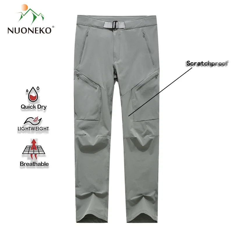 NUONEKO Summer Quick Dry Hiking Pants Mens Womens