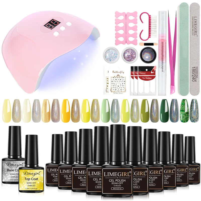 Nail Art Kit Acrylic Manicure Kit UV LED