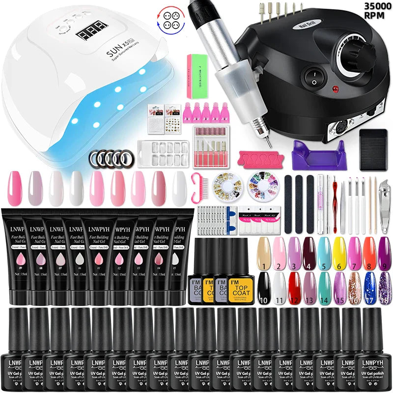 Nail Set Gel Nail Polish Set With UV