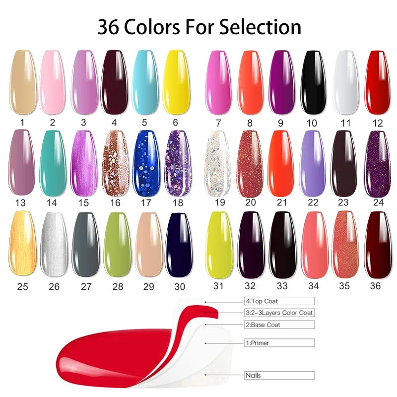 Nail Set Gel Nail Polish Set With UV