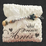 Name Personalised Bubbled Fleece Baby Blanket DIY Custom