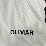 Name Personalised Bubbled Fleece Baby Blanket DIY Custom