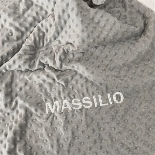 Name Personalised Bubbled Fleece Baby Blanket DIY Custom
