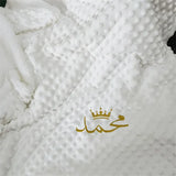 Name Personalised Bubbled Fleece Baby Blanket DIY Custom