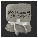 Name Personalised Bubbled Fleece Baby Blanket DIY Custom