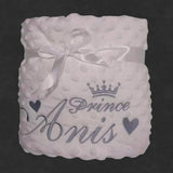 Name Personalised Bubbled Fleece Baby Blanket DIY Custom