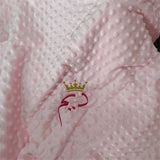 Name Personalised Bubbled Fleece Baby Blanket DIY Custom