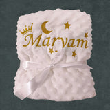 Name Personalised Newborn Baby Blanket Swaddling Baby Bedding