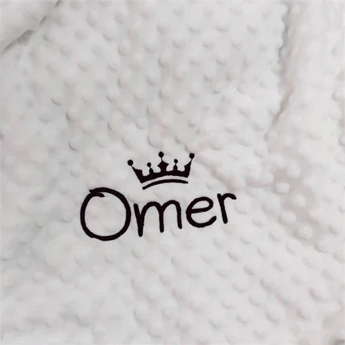 Name Personalised Newborn Baby Blanket Swaddling Baby Bedding