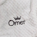 Name Personalised Newborn Baby Blanket Swaddling Baby Bedding