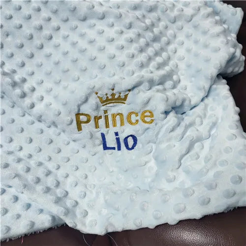 Name Personalised Newborn Baby Blanket Swaddling Baby Bedding