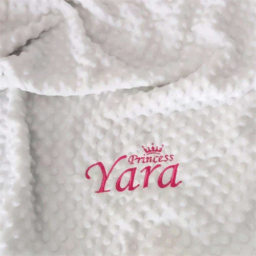Name Personalised Newborn Baby Blanket Swaddling Baby Bedding