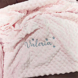 Name Personalised Newborn Baby Blanket Swaddling Baby Bedding