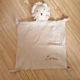 Name Personalized Muslin Cotton Soother Towel Bib Baby