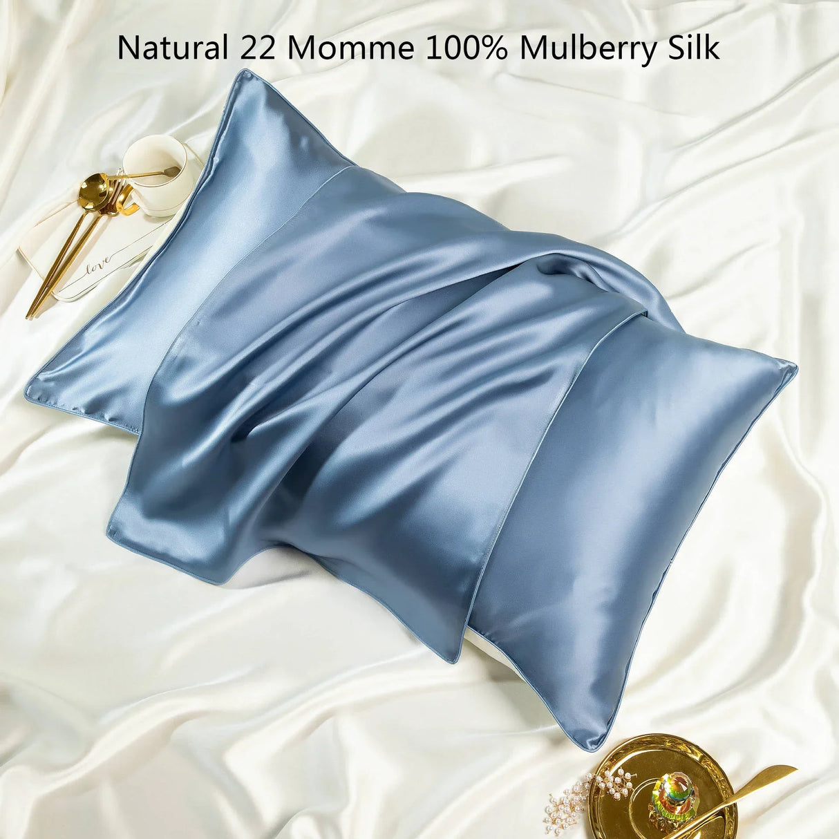 Natural Momme 100% Mulberry Silk pillowcase Natural Mulberry