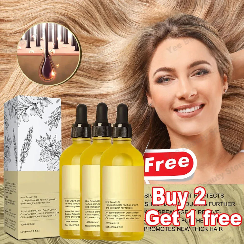 Natural Hair Growth Oil Efficient Anti Hair Loss