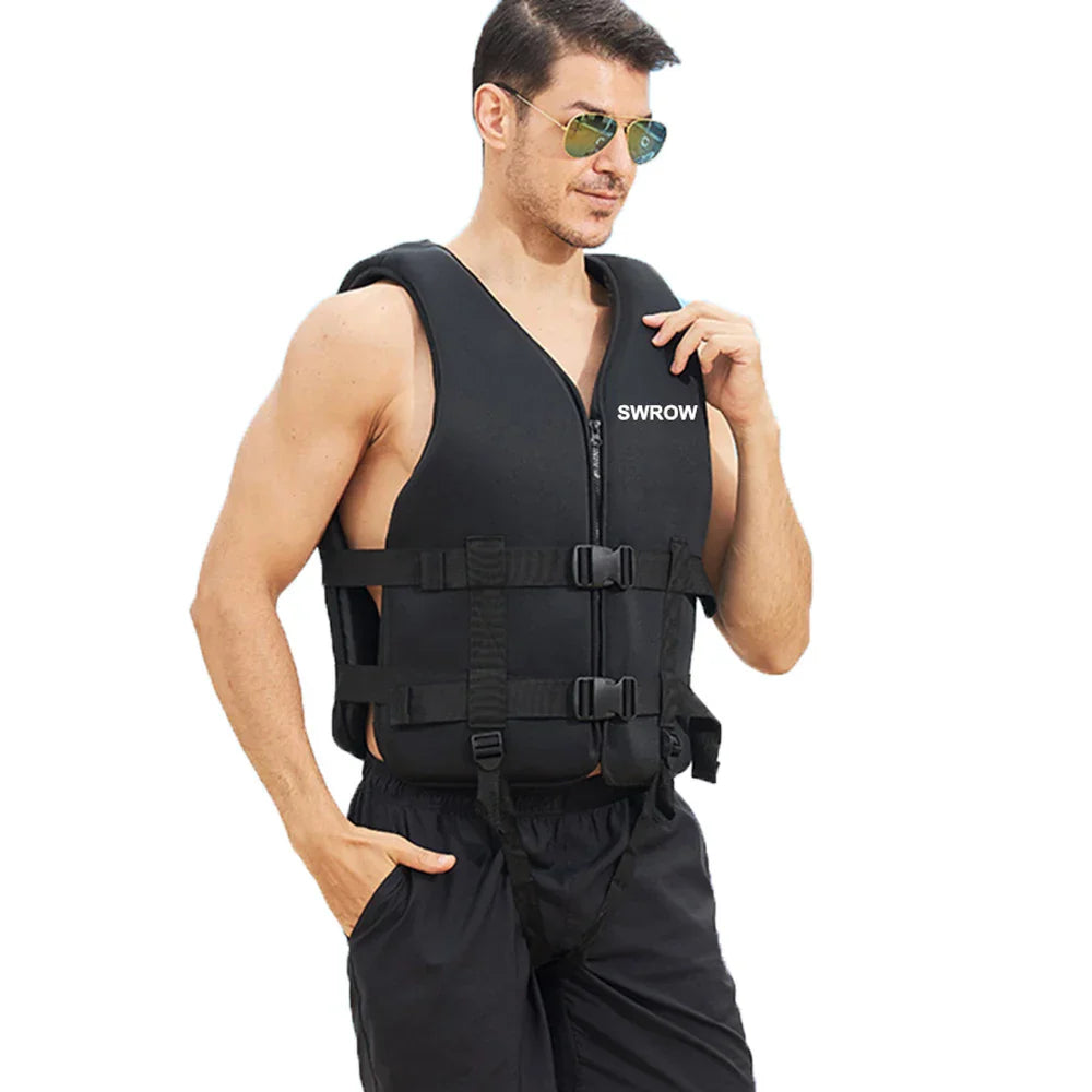 Neoprene Life Jacket for Adult Survival Swimsuit Kayak