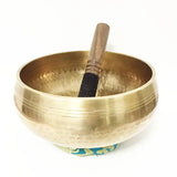 Nepal Hand Hammered Tibetan Bowl Set with Cushion