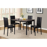 New 2023 Roundhill Furniture Noyes Metal Dining Table