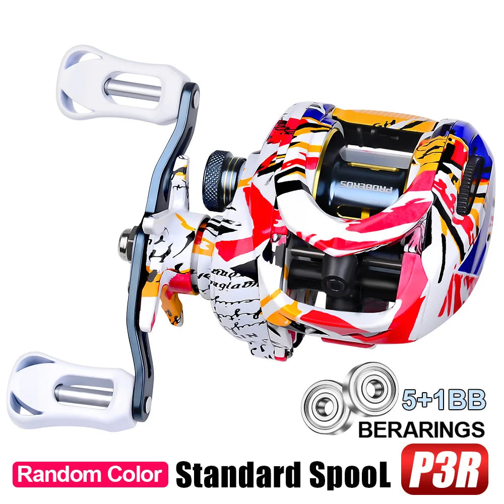 New 2024 5+1BB Magnetic Brake System Baitcasting Fishing