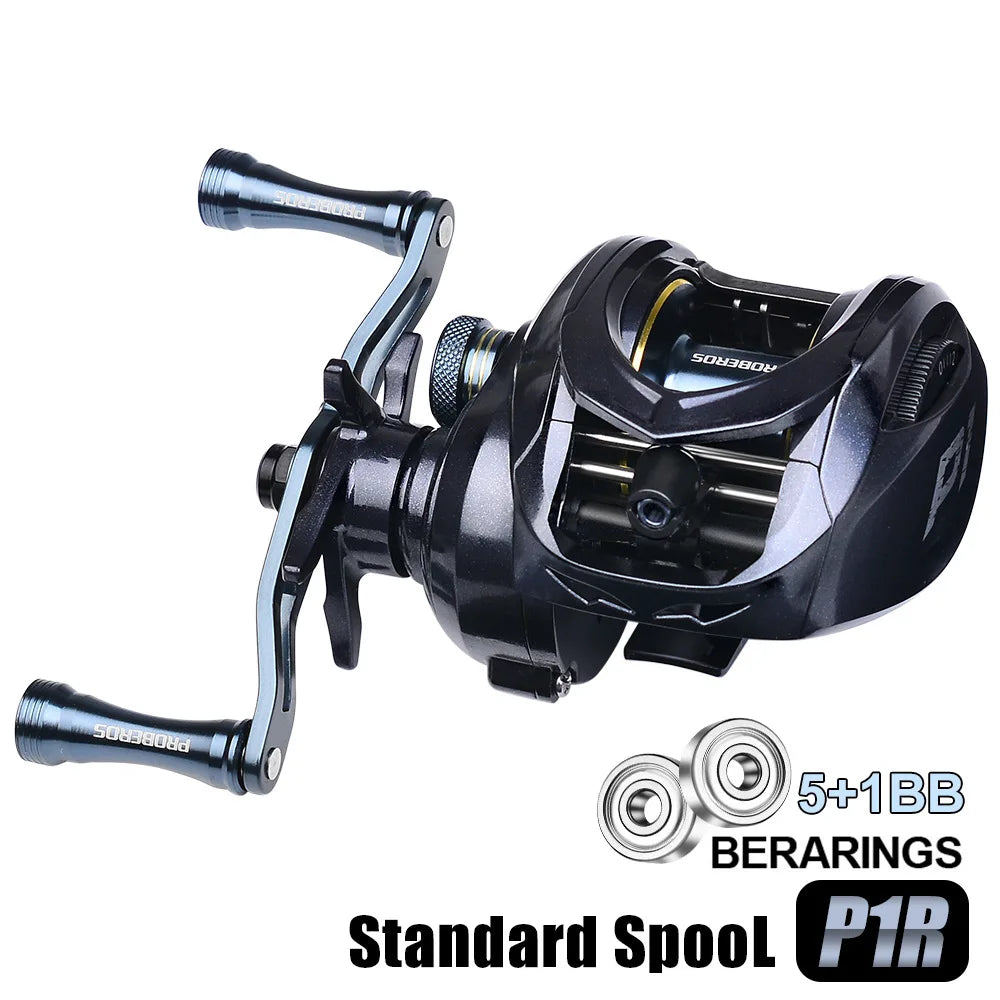 New 2024 5+1BB Magnetic Brake System Baitcasting Fishing