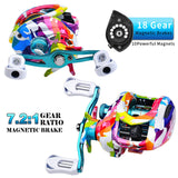 New 2024 5+1BB Magnetic Brake System Baitcasting Fishing