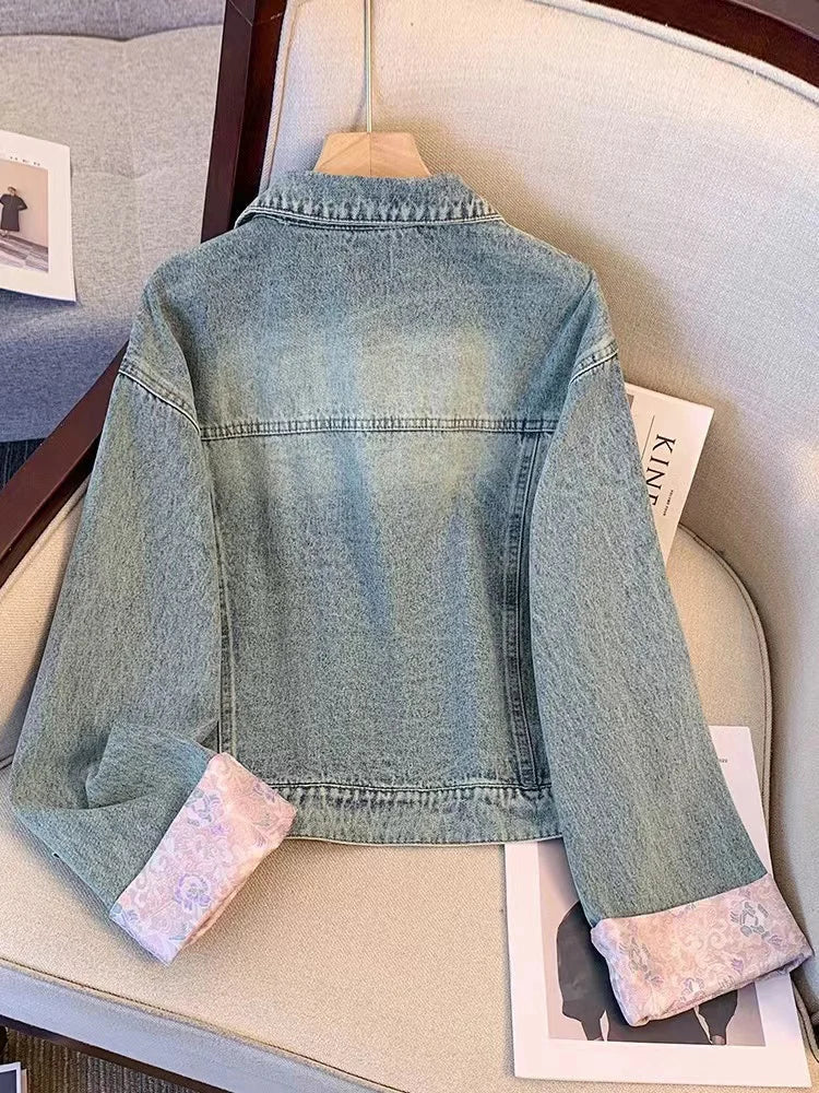 New 2024 Spring Women Denim Jacket And Coat