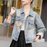 New 2024 Spring Women Denim Jacket And Coat