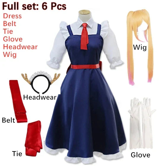 New Anime Miss Kobayashi's Dragon Maid Tohru Cosplay