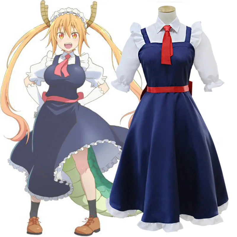 New Anime Miss Kobayashi's Dragon Maid Tohru Cosplay