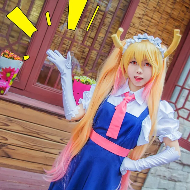 New Anime Miss Kobayashi's Dragon Maid Tohru Cosplay