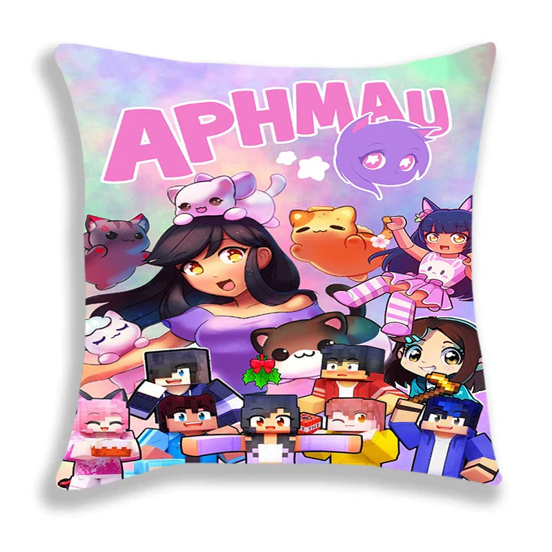 New Aphmau Pillow Case Cute Cartoon Pillowcase Cushion