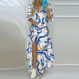 New Autumn Plus Size Women Dress Loose Print