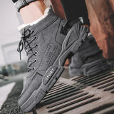 New Boots Men Winter Fashion Plush Shoes Snow