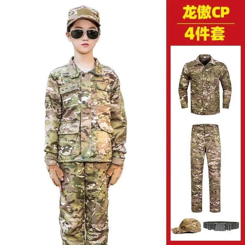 New Camouflage Uniform Suit for Children Outdoor Outward