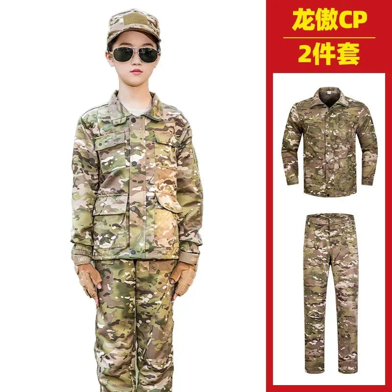 New Camouflage Uniform Suit for Children Outdoor Outward