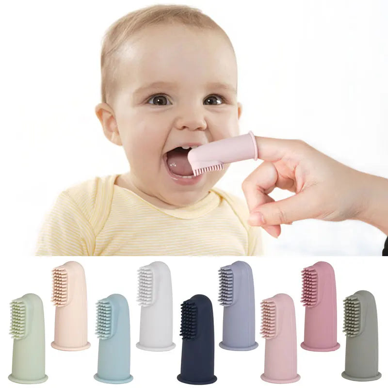 New Color Baby Soft Silicone Finger Toothbrush Infant