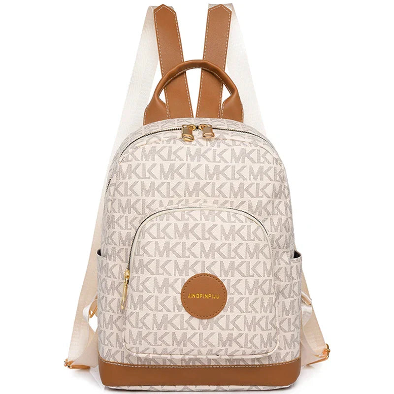 New Famous Women's Retro Print Design Backpack Large