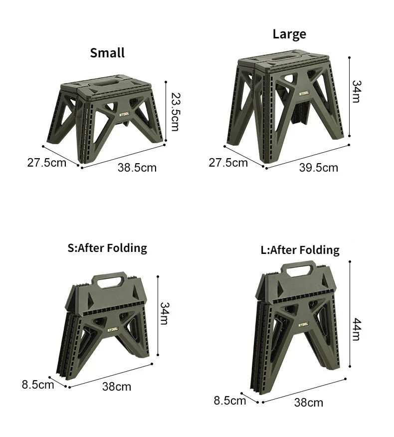 New Japanese-style Portable Outdoor Folding Stool Camping Fishing