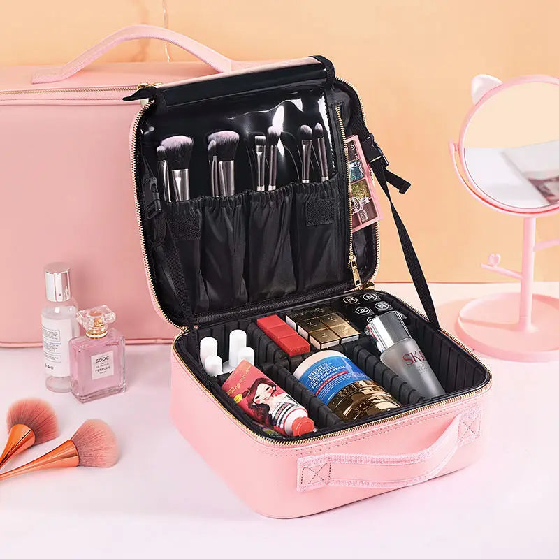 New Makeup Bag For Women Large Capacity Cosmetic Bags Beauty Salon Tattoos Nail Art Tool Bin Case